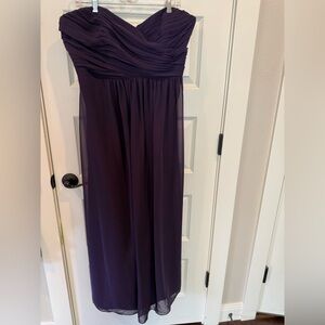 Alfred Angelo Deep Purple Strapless Dress